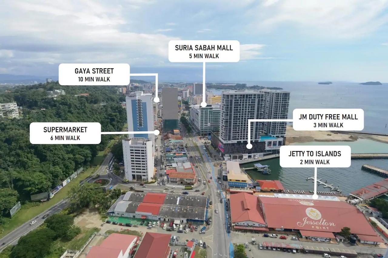 Jesselton Quay Sea View Hotel Kota Kinabalu Bagian luar foto